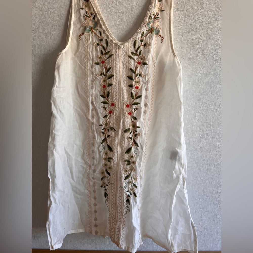 New Johnny Was Linen tunic NWOT